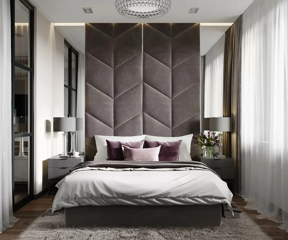 Sheron Luxurious wall panels bed