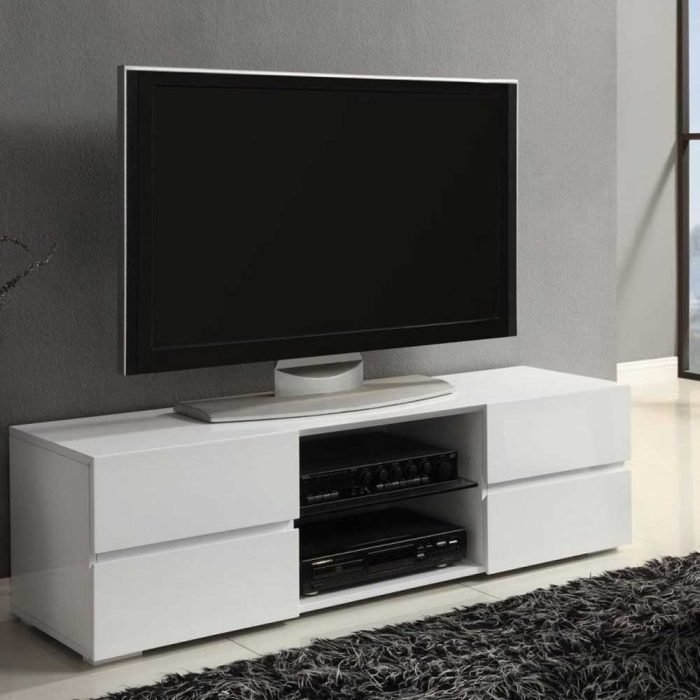 High Gloss White TV Stand