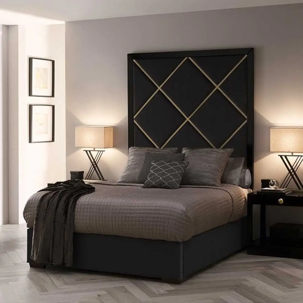 Luxurious High Headboard Bed