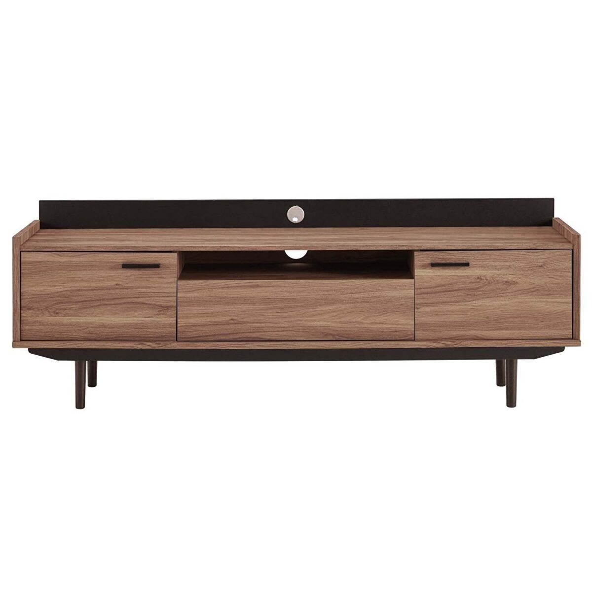 Tv stand in walnut black